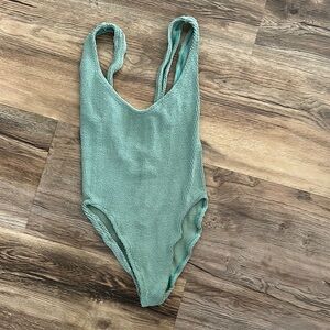 Youswim Green One Piece Swimsuit with Scoop Neckline